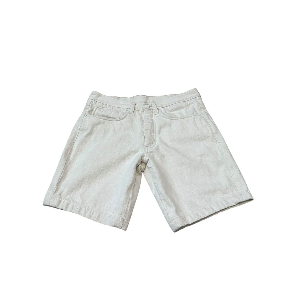 Jil Sander Cream Denim Shorts Size 30 - Fits like Size 26